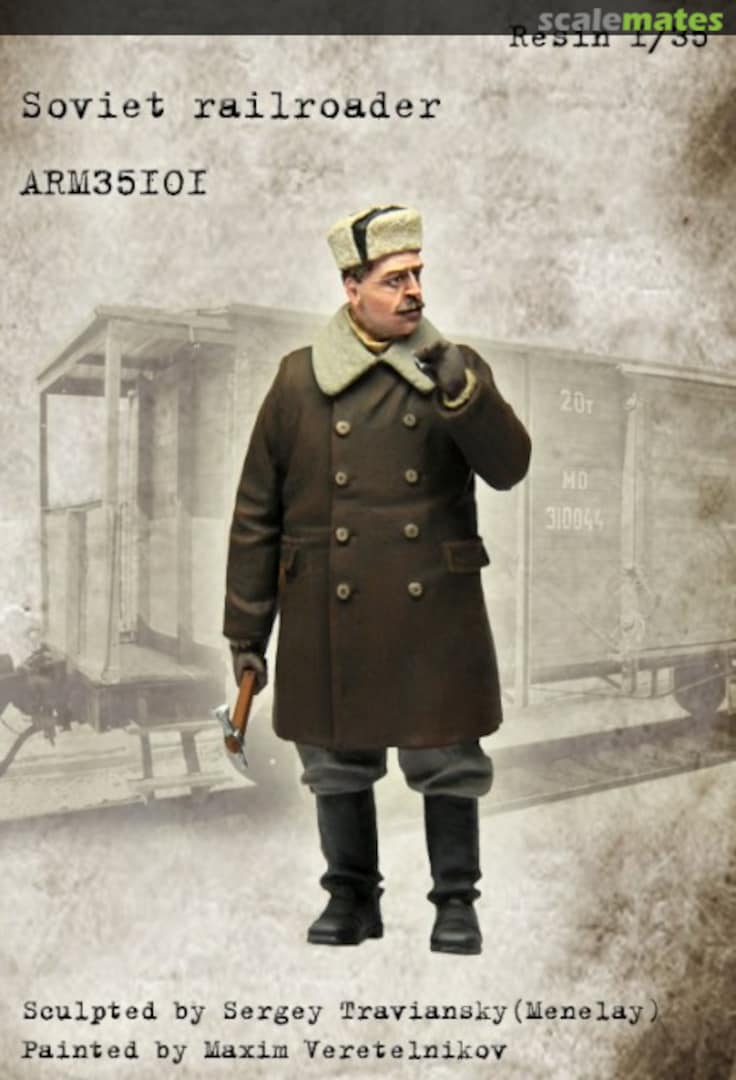 Boxart Soviet railroader ARM35101 Armor35 Boxart Soviet railroader ARM35101 Armor35