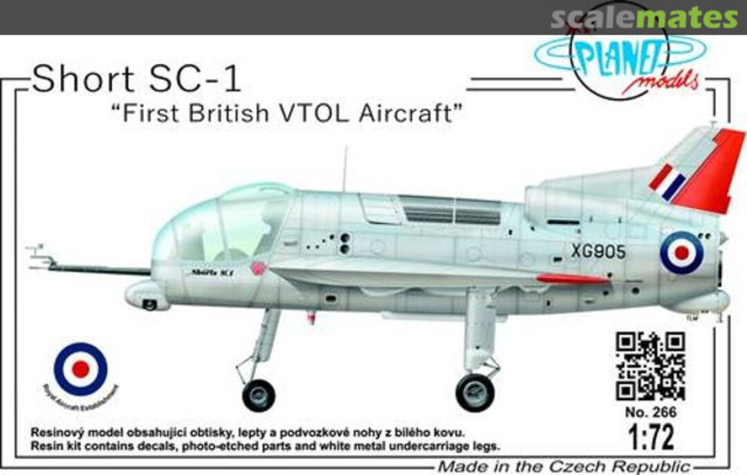 Boxart Short SC-1 "First British VTOL Aircraft" 266 Planet Models
