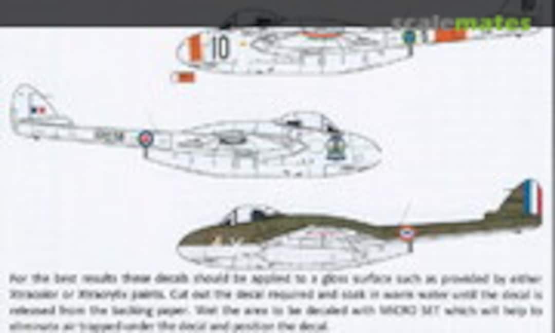 1:72 De Havilland DH100 Vampire (Xtradecal X72192) X72192