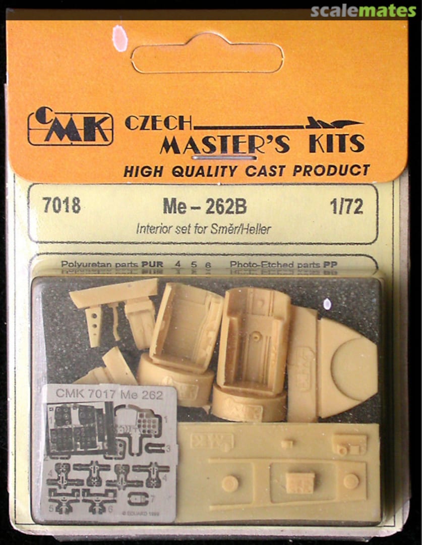 Boxart Messerschmitt Me 262 B Interior set 7018 CMK Boxart Messerschmitt Me 262 B Interior set 7018 CMK