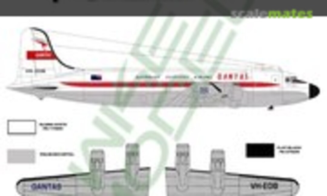 1:72 Qantas, Douglas DC-4, 1960's scheme (Hawkeye Models CDS-082) CDS-082