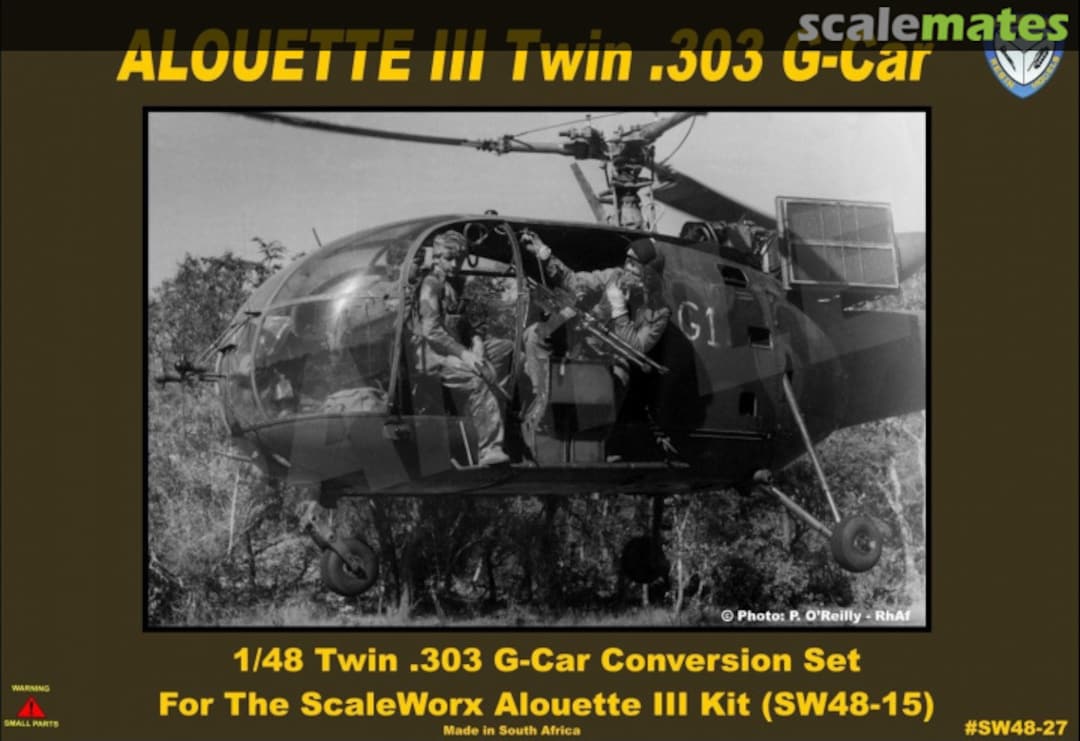 Boxart Alouette III twin .303 G-Car SW48-27 ScaleWorx Boxart Alouette III twin .303 G-Car SW48-27 ScaleWorx