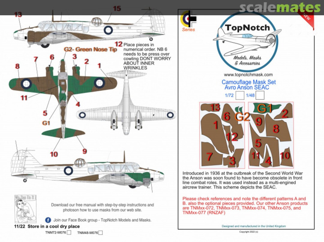 Boxart Avro Anson SEAC TNM48-M076 TopNotch Boxart Avro Anson SEAC TNM48-M076 TopNotch