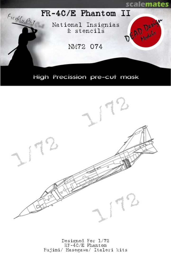 Boxart FR-4C/E Phantom II National Insignias And Stencils NM72074 DEAD Design Models