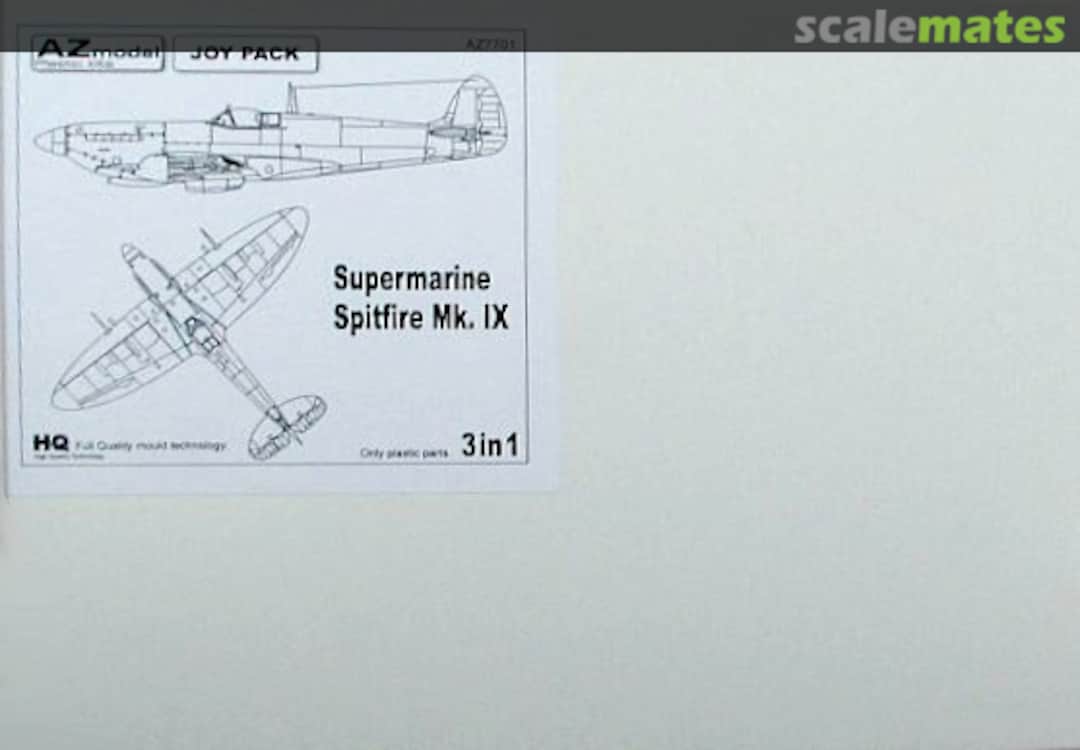 Boxart Supermarine Spitfire Mk.IX AZ7701 AZmodel Boxart Supermarine Spitfire Mk.IX AZ7701 AZmodel