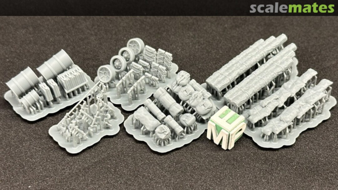 Contents Set of 5 Accessories for Sherman and Similar Tanks 72011652 EMP3d Contents Set of 5 Accessories for Sherman and Similar Tanks 72011652 EMP3d