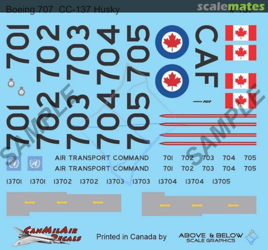 Boxart Boeing CC-137 Husky - MASTER SET 157 Above & Below Graphics Boxart Boeing CC-137 Husky - MASTER SET 157 Above & Below Graphics