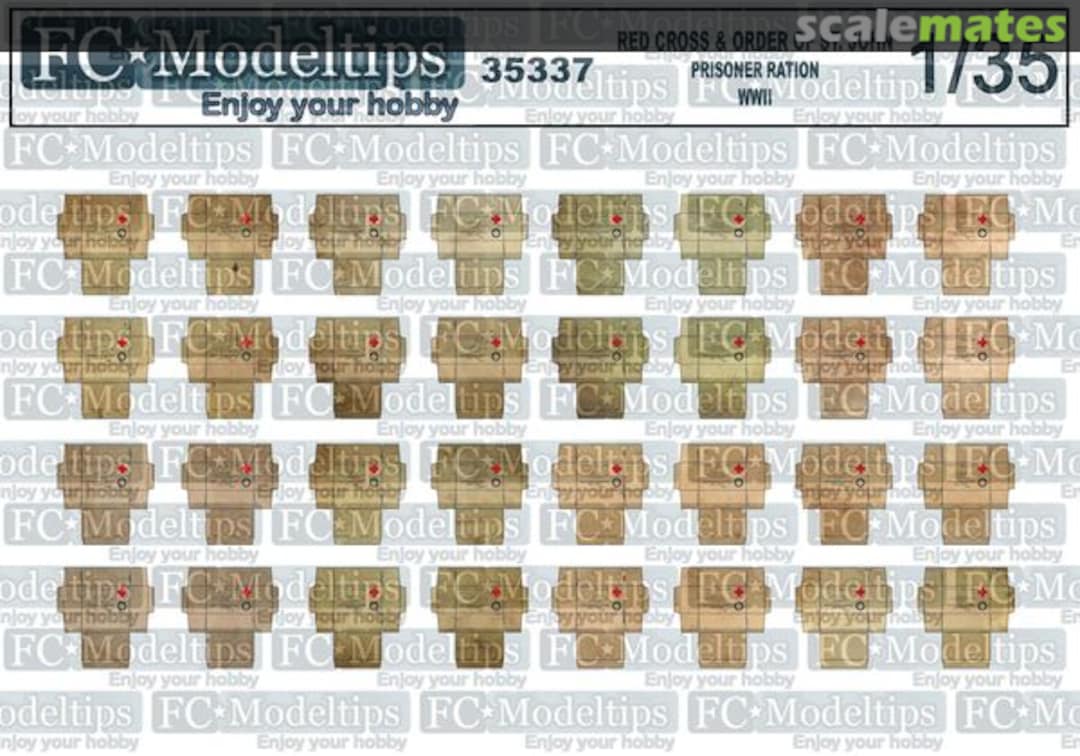 Boxart British Red Cross & Order of St. John prisoner ration WWII 35337 FC Model Trend Boxart British Red Cross & Order of St. John prisoner ration WWII 35337 FC Model Trend
