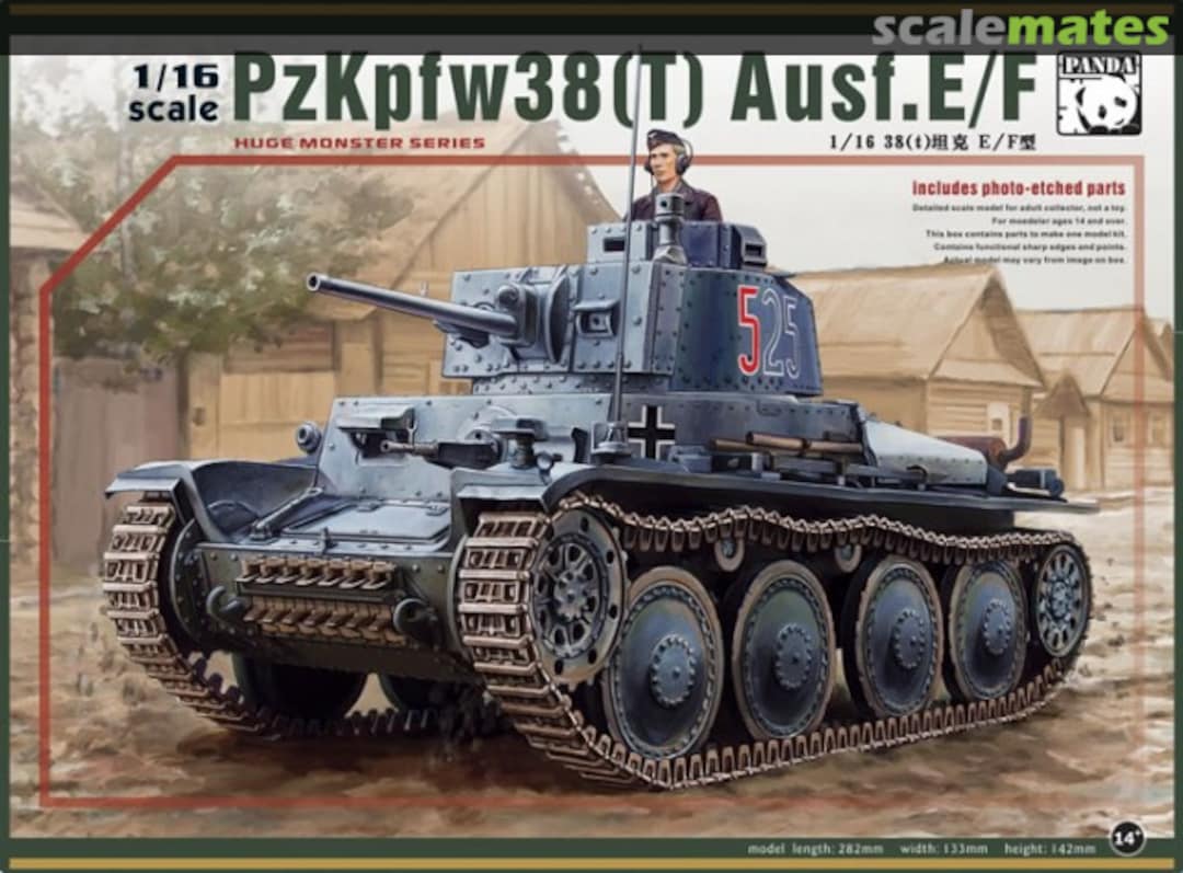 Boxart Pzkpfw. 38(t) Ausf.E/F PH-16001 Panda Hobby Boxart Pzkpfw. 38(t) Ausf.E/F PH-16001 Panda Hobby