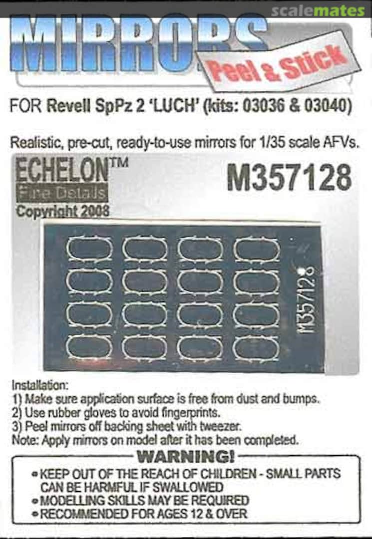 Boxart SpPz 2 Luchs Mirrors M357128 Echelon Fine Details Boxart SpPz 2 Luchs Mirrors M357128 Echelon Fine Details