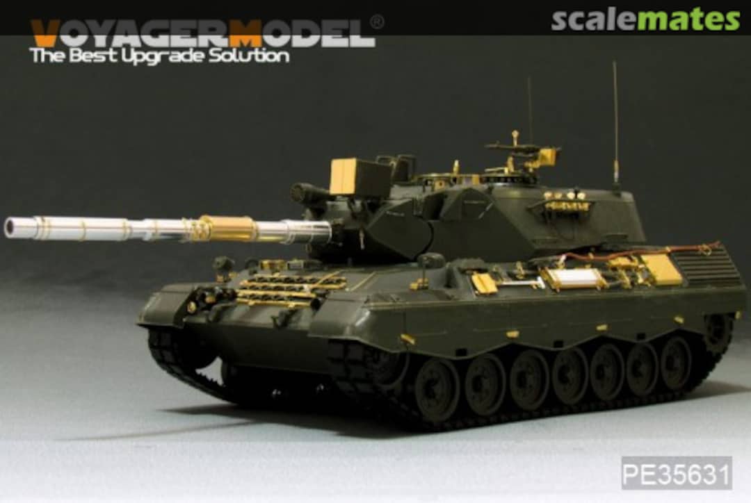 Boxart German Leopard 1A3 MBT (Gun barrel Include) PE35631 Voyager Model Boxart German Leopard 1A3 MBT (Gun barrel Include) PE35631 Voyager Model