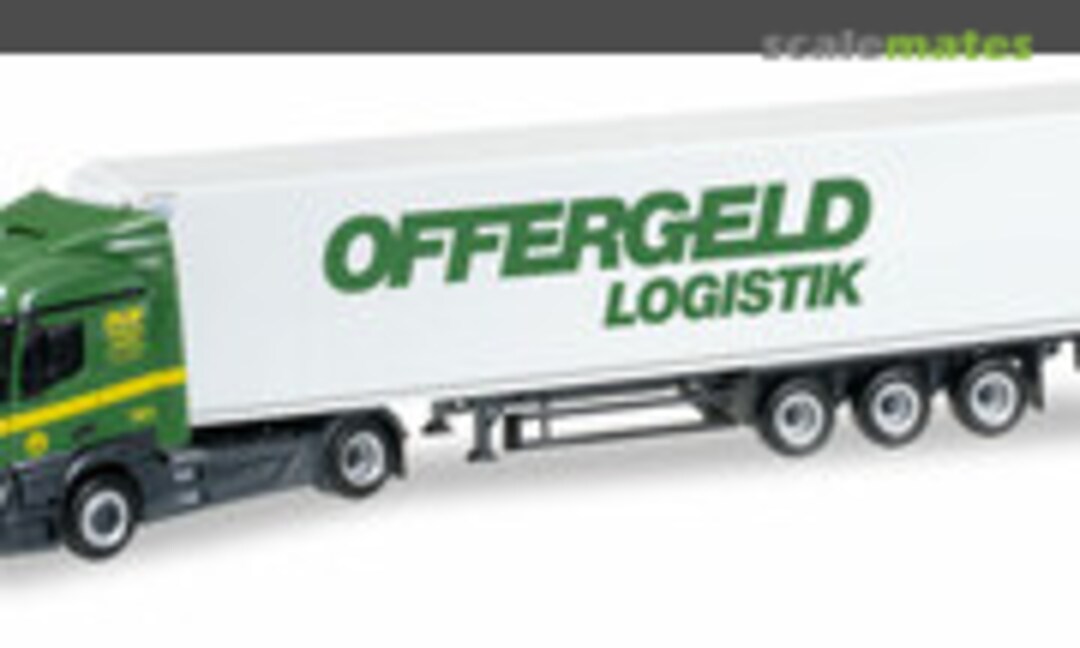 1:87 Mercedes-Benz Actros Streamspace Kühlkoffer-Sattelzug &quot;Offergeld&quot; (Herpa 305068)