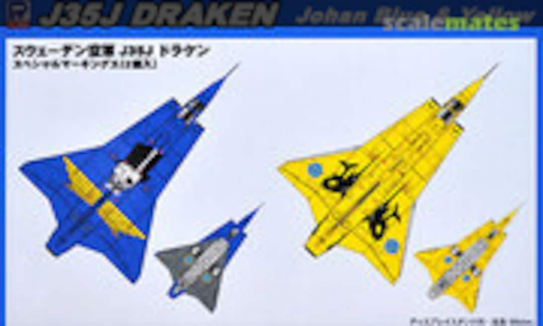 1:144 J35J Draken Johan Blue & Yellow (Pit-Road SN-16) SN-16