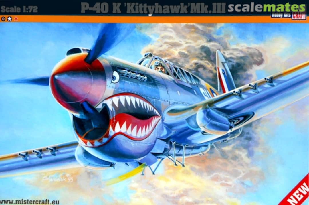 Boxart P-40 K 'Kittyhawk' Mk.III 042202 MisterCraft Boxart P-40 K 'Kittyhawk' Mk.III 042202 MisterCraft