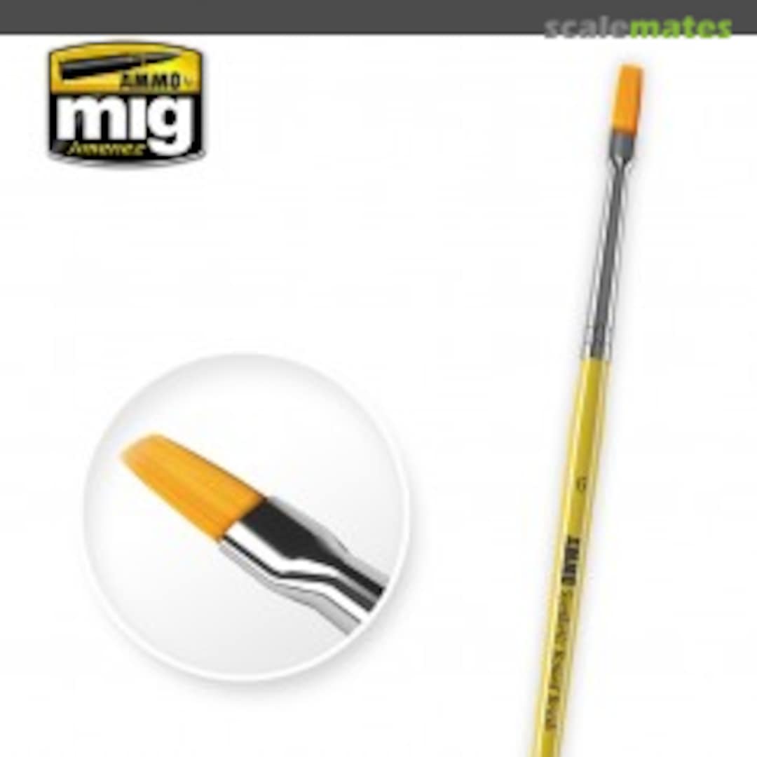 Boxart Synthetic Brushes - Flat 6 A.MIG-8621 Ammo by Mig Jimenez