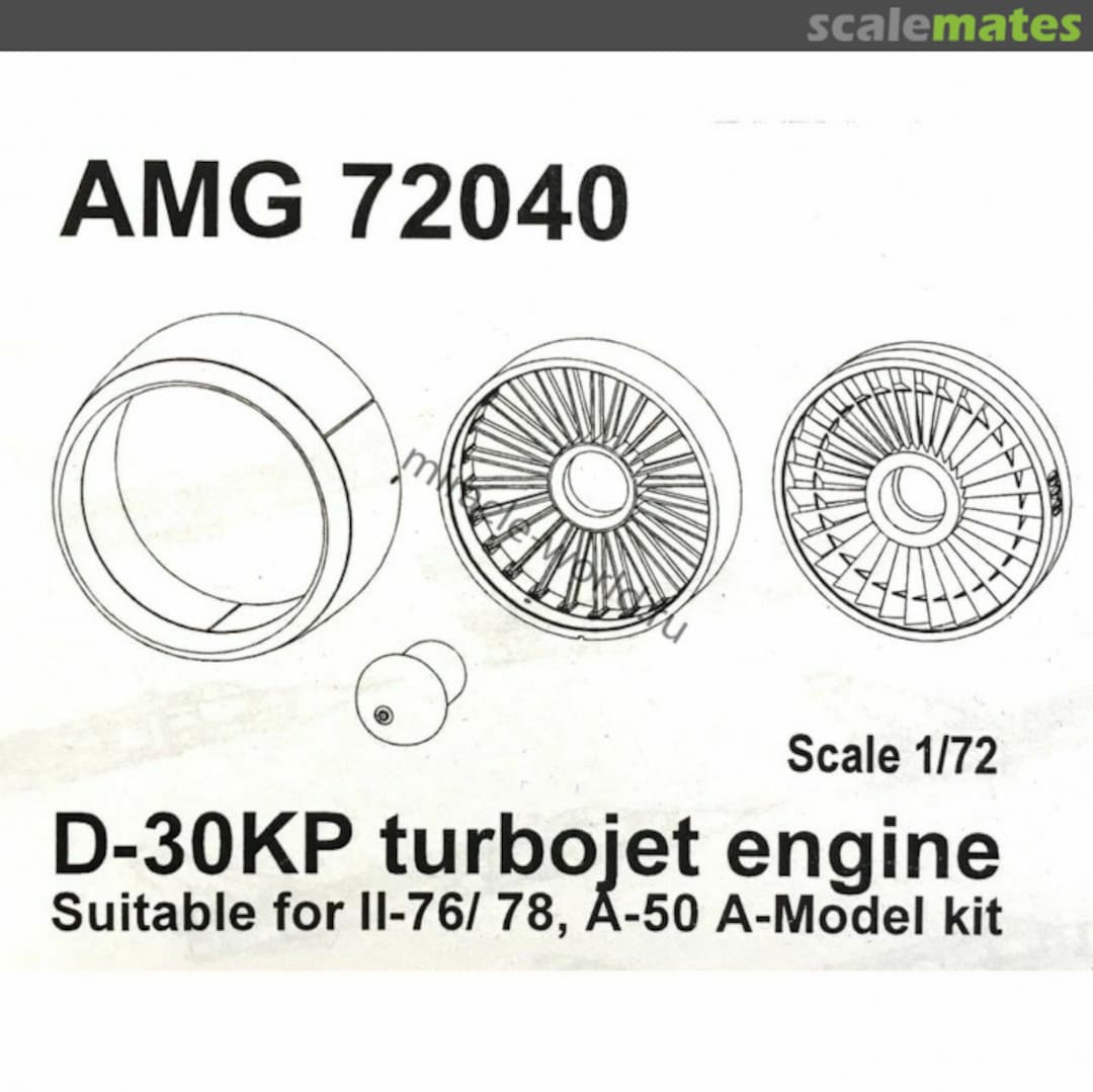 Boxart D-30KP turbojet Engine AMG 72040 Amigo Models Boxart D-30KP turbojet Engine AMG 72040 Amigo Models