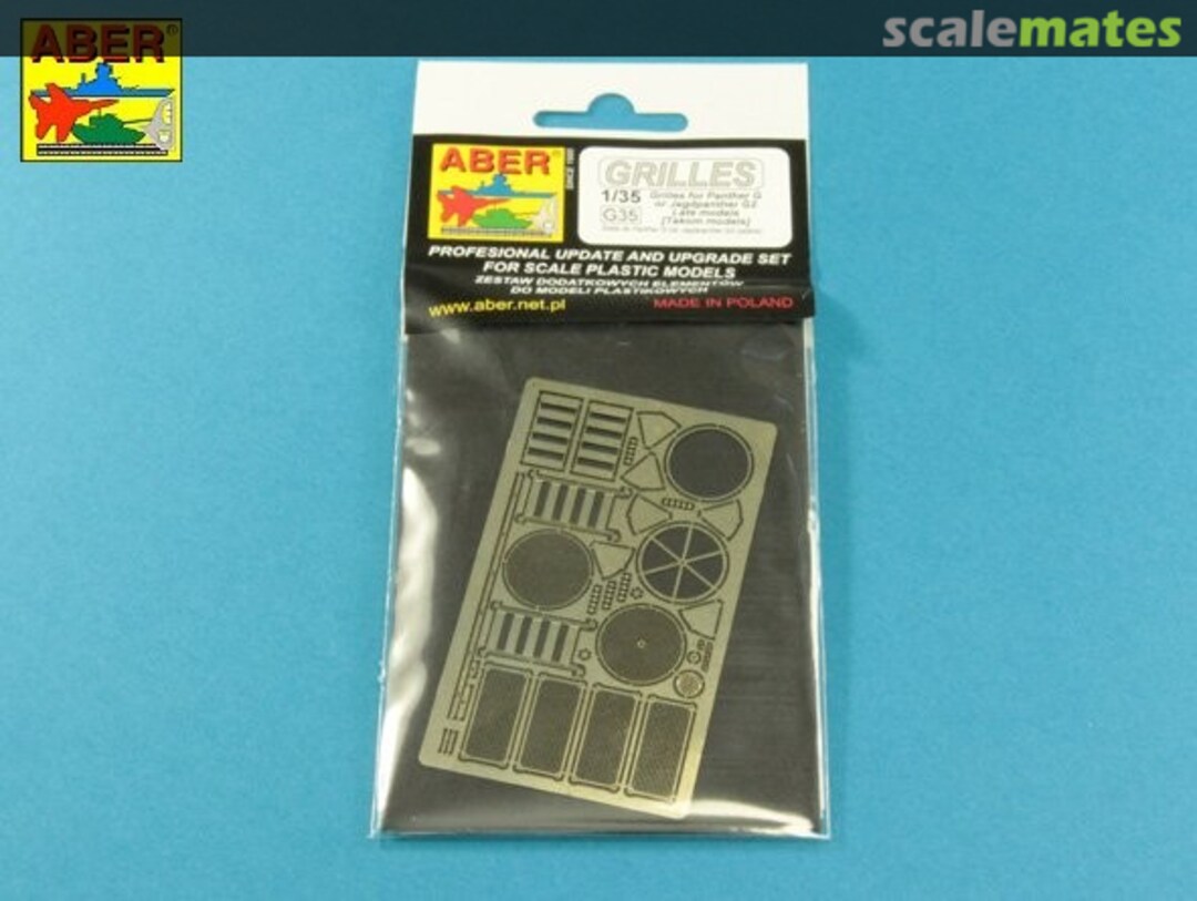 Boxart Grilles for Panther Ausf.G; Jagdpanther Ausf.G2 - Late Models 35G35 Aber Boxart Grilles for Panther Ausf.G; Jagdpanther Ausf.G2 - Late Models 35G35 Aber