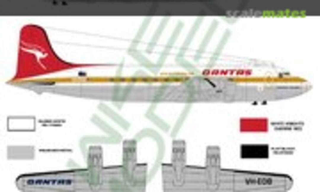 1:72 Qantas, Douglas DC-4, 1970's scheme (Hawkeye Models CDS-083) CDS-083