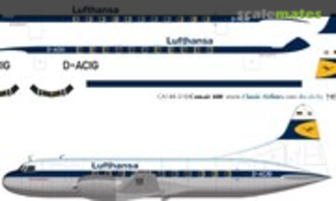 1:144 Lufthansa (2nd) CV340 (Classic Airlines CA144-518) CA144-518