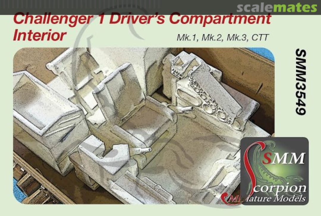 Boxart Challenger 1 Driver's Compartment Interior SMM3549 Scorpion Miniature Models Boxart Challenger 1 Driver's Compartment Interior SMM3549 Scorpion Miniature Models