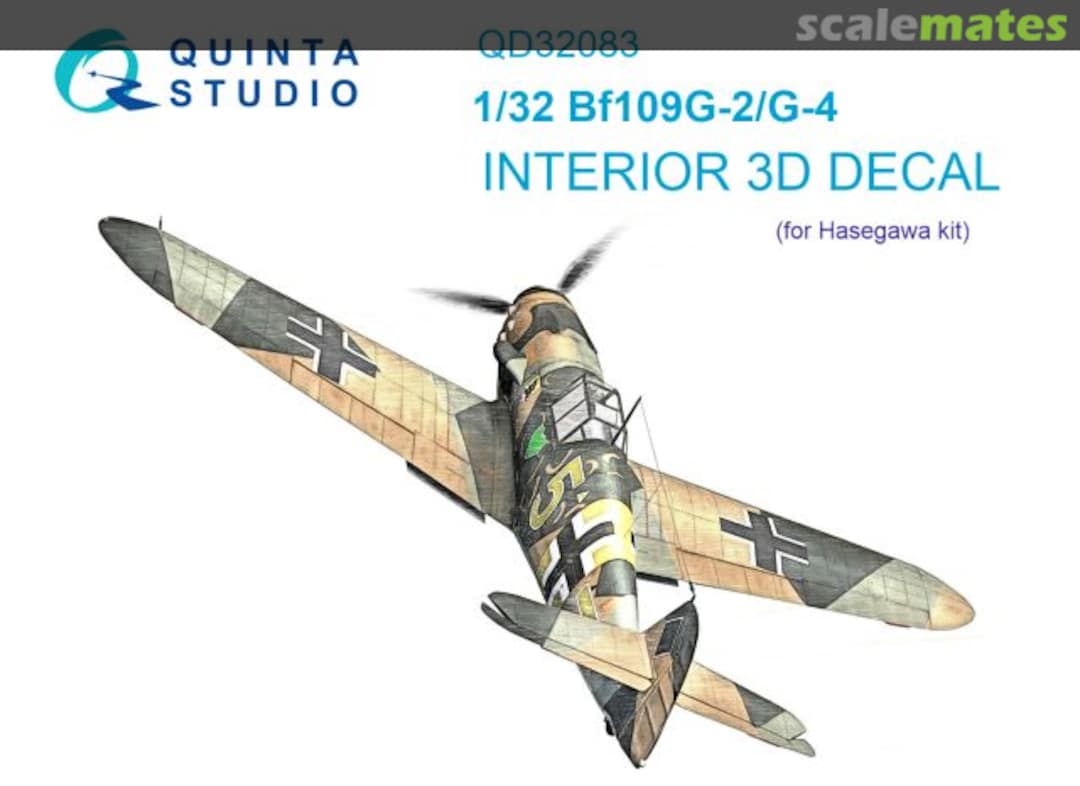 Boxart Bf109G-2/G-4 interior 3D decals QD32083 Quinta Studio Boxart Bf109G-2/G-4 interior 3D decals QD32083 Quinta Studio