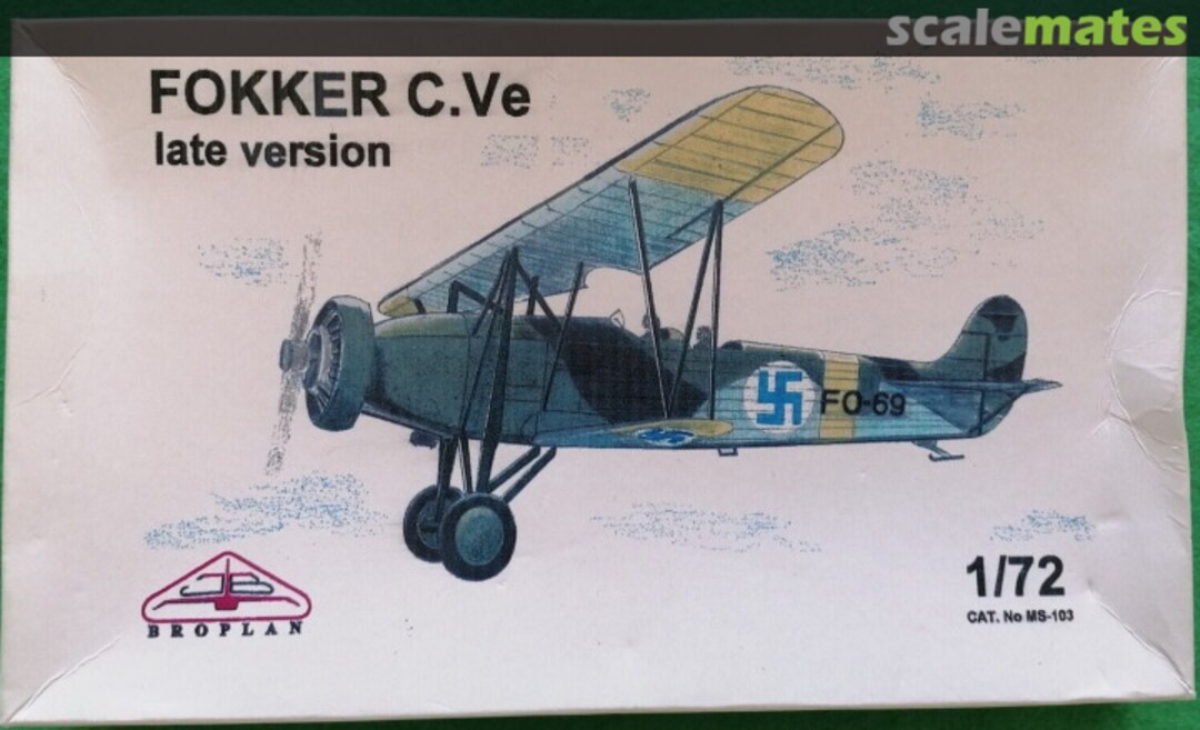 Boxart Fokker C.VE MS-103 Broplan Boxart Fokker C.VE MS-103 Broplan