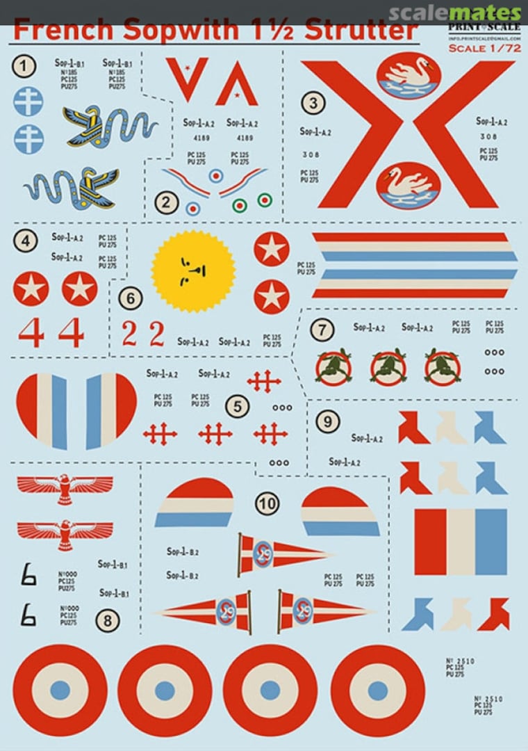 Boxart French Sopwith 1 1/2 Strutter 72-501 Print Scale Boxart French Sopwith 1 1/2 Strutter 72-501 Print Scale