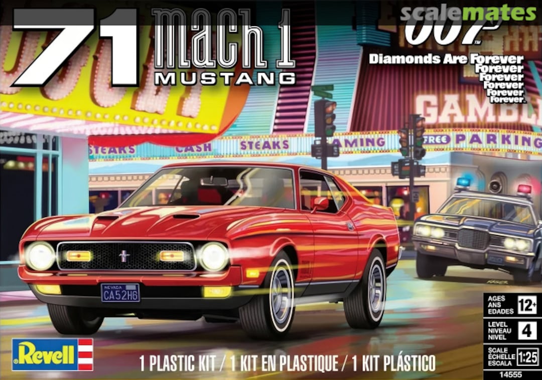 Boxart 71 Mach 1 Mustang 14555 Revell Boxart 71 Mach 1 Mustang 14555 Revell