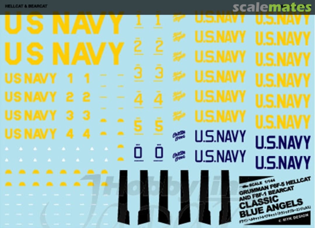 Boxart Hellcat & Bear Cat Classic Blue Angels A-201 MYK Design Boxart Hellcat & Bear Cat Classic Blue Angels A-201 MYK Design