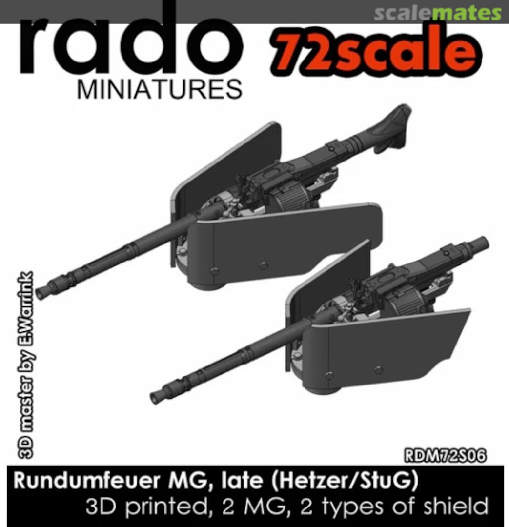 Boxart Rundumfeuer MG, late (Hetzer/StuG) RDM72S06 Rado Miniatures Boxart Rundumfeuer MG, late (Hetzer/StuG) RDM72S06 Rado Miniatures