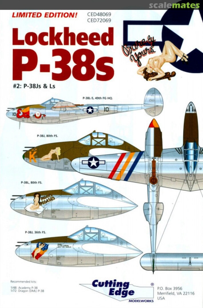 Boxart Lockheed P-38s CED48069 Cutting Edge Modelworks Boxart Lockheed P-38s CED48069 Cutting Edge Modelworks