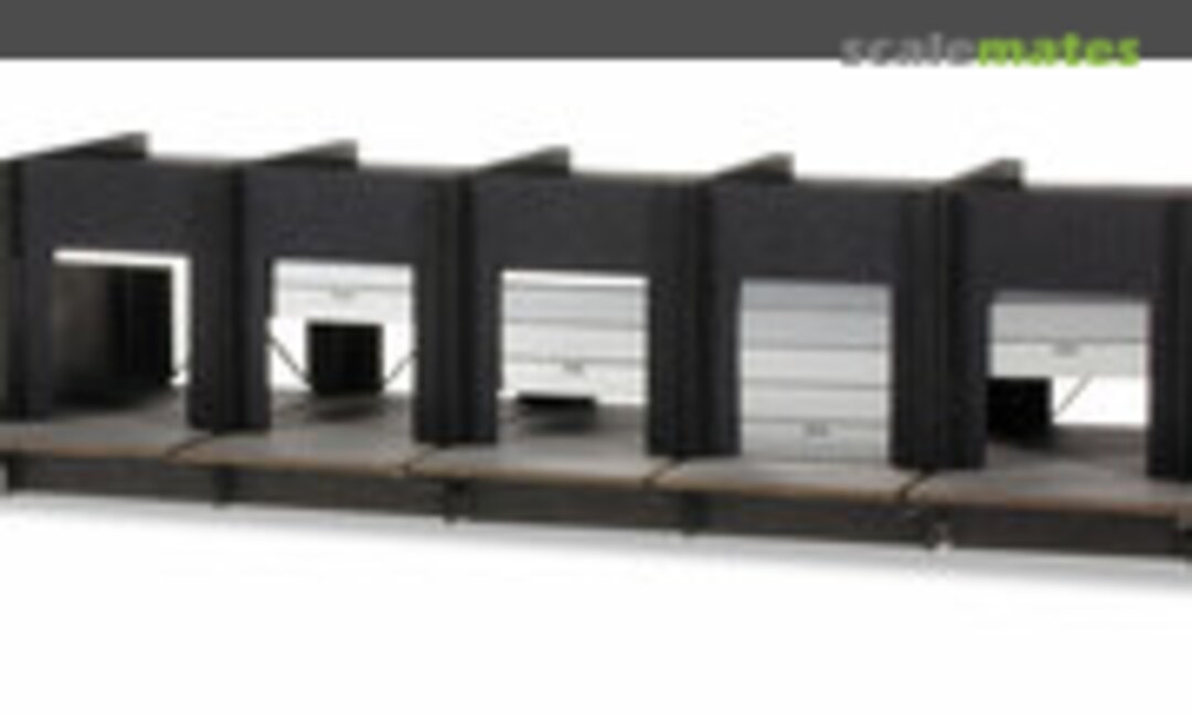 Building fronts of a forwarder building &quot;Loading dock&quot; (five gates) (Herpa 076708)