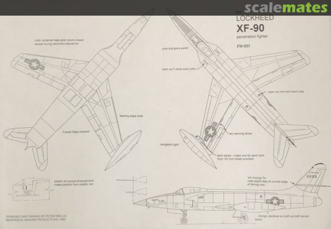 Boxart Lockheed XF-90 PX-031 Maintrack Models Boxart Lockheed XF-90 PX-031 Maintrack Models