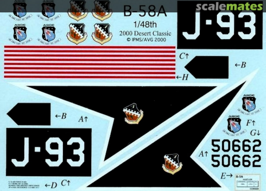 Boxart B-58A Hustler 2000 Muroc Models Boxart B-58A Hustler 2000 Muroc Models