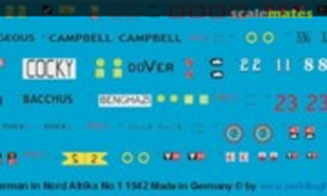 1:87 Englische Sherman Panzer in Nord Afrika 1942 (Peddinghaus-Decals EP 2864) EP 2864