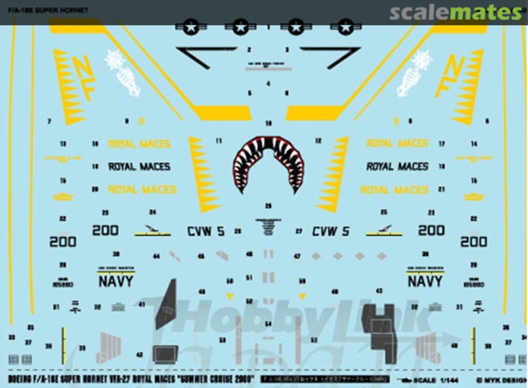 Boxart F/A-18E VFA-27 Royal Maces Summer Cruise 2009 06282 MYK Design Boxart F/A-18E VFA-27 Royal Maces Summer Cruise 2009 06282 MYK Design