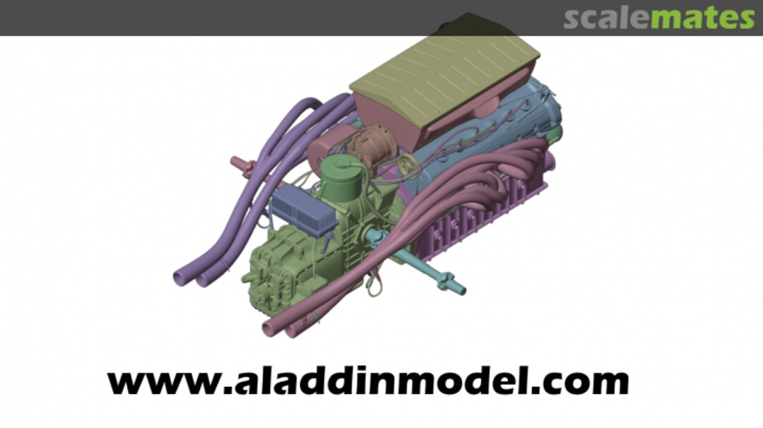 Boxart 312P V12 3.0L Engine 00116 Aladdin Model