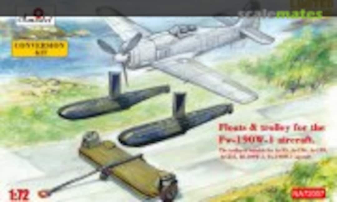 Floats &amp; Trolley for Fw-190 W-1 Aircraft (Amodel NA72007)