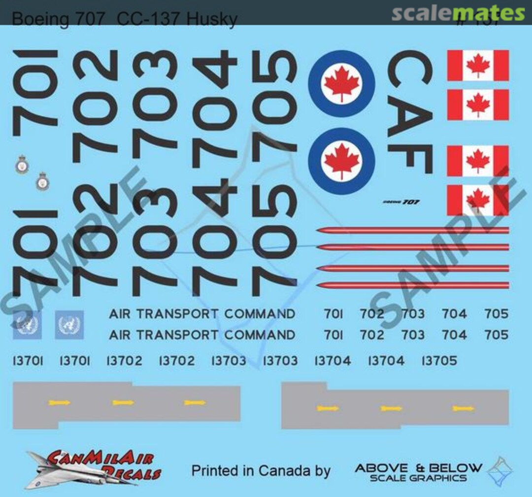 Boxart Boeing CC-137 Husky - MASTER SET 157 Above & Below Graphics