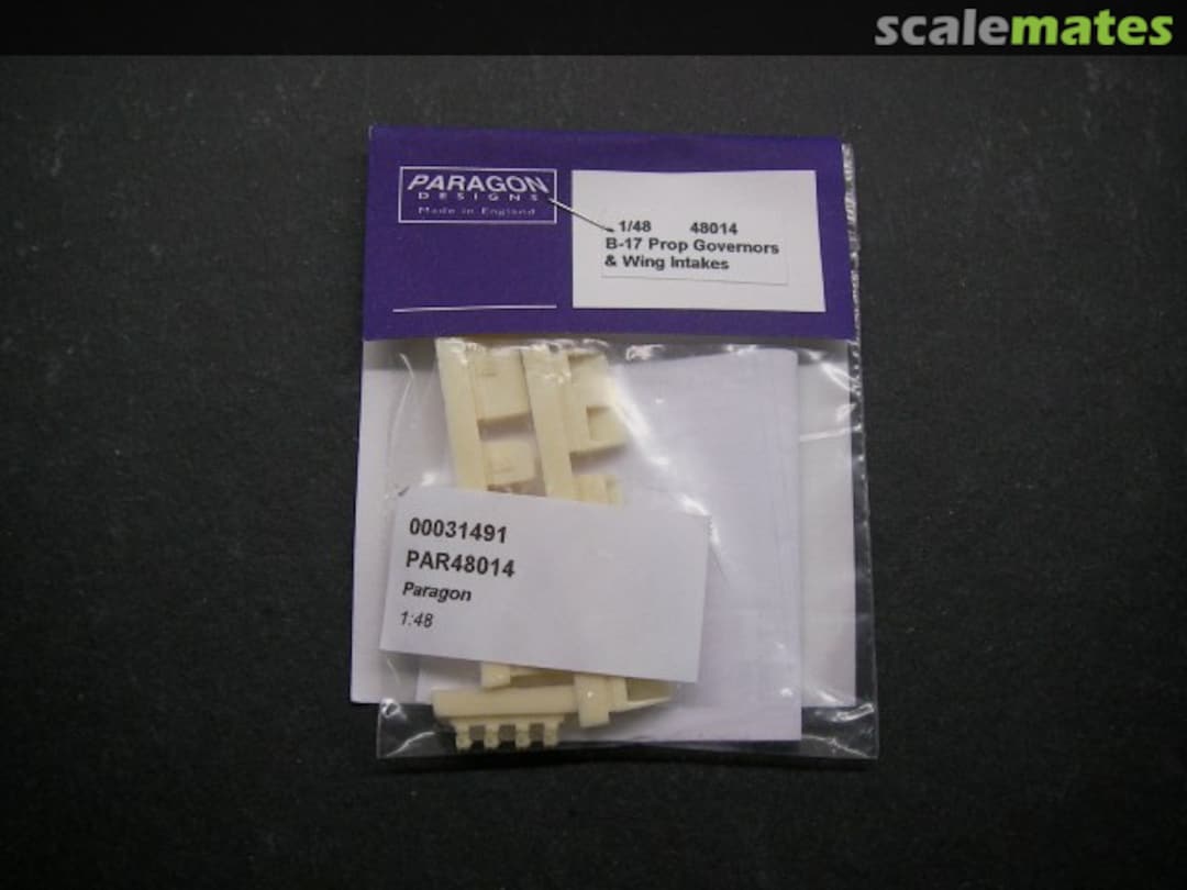 Boxart B-17 Prop Governors & Wing Intakes 48014 Paragon Designs Boxart B-17 Prop Governors & Wing Intakes 48014 Paragon Designs