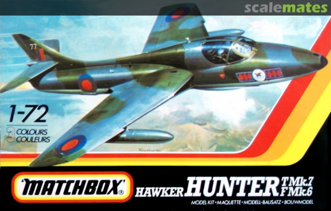 Boxart Hawker Hunter T Mk.7 F Mk.6 PK-117 Matchbox Boxart Hawker Hunter T Mk.7 F Mk.6 PK-117 Matchbox
