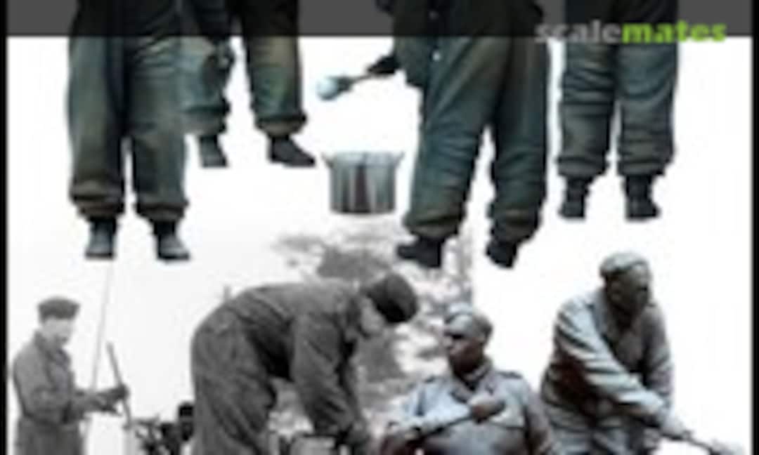 1:35 WWII SS Tankman Set (painting a tank in winter) Vol.3 x2 figures (Evolution Miniatures EM-35092) EM-35092