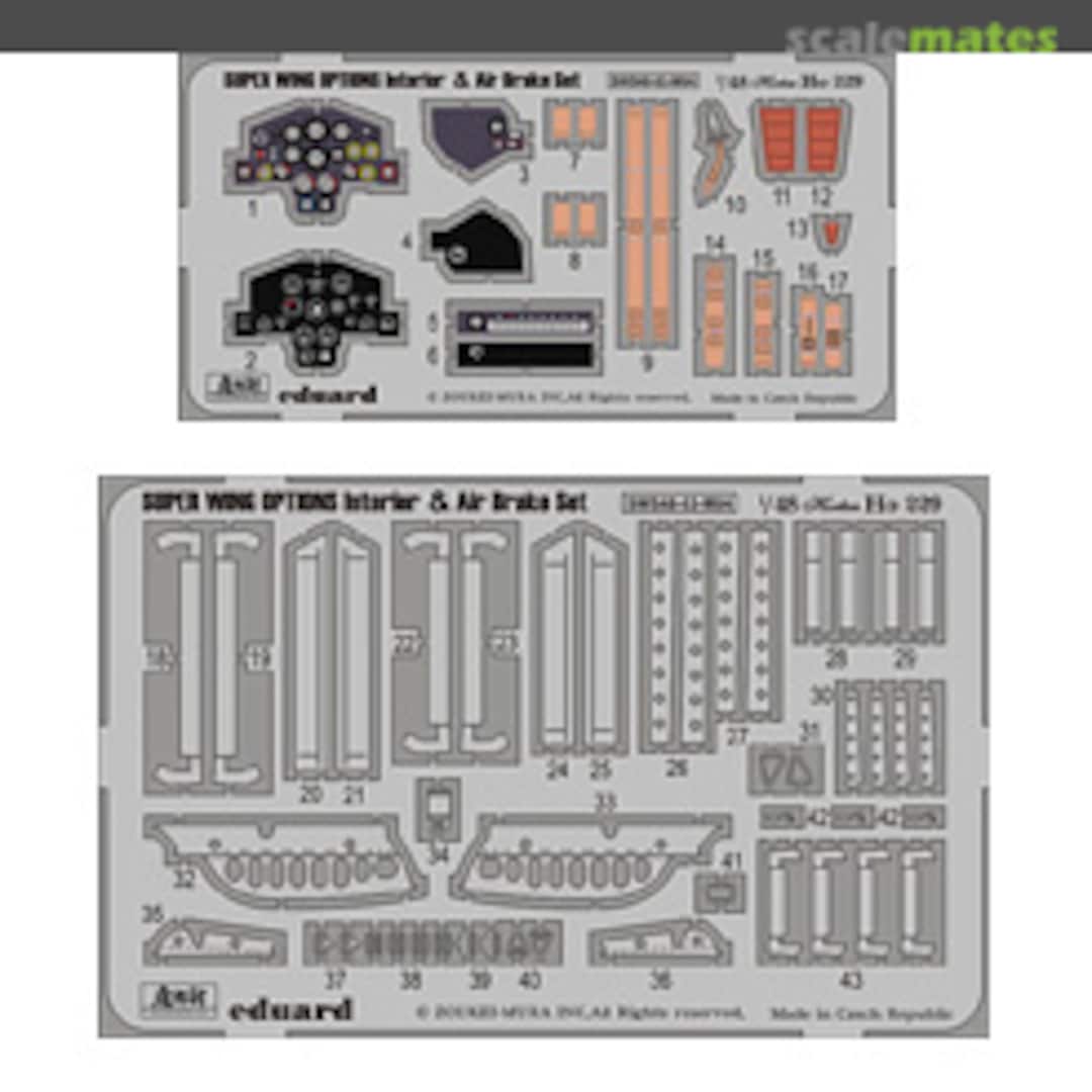 Boxart Horten Ho 229 PE Interior & Air Brake Set SWS48-03-M04 Zoukei-Mura Boxart Horten Ho 229 PE Interior & Air Brake Set SWS48-03-M04 Zoukei-Mura