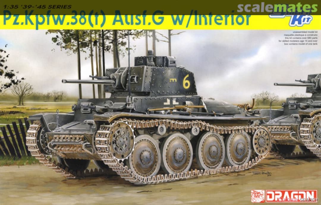 Boxart Pz.Kpfw. 38(t) Ausf. G 6290 Dragon Boxart Pz.Kpfw. 38(t) Ausf. G 6290 Dragon