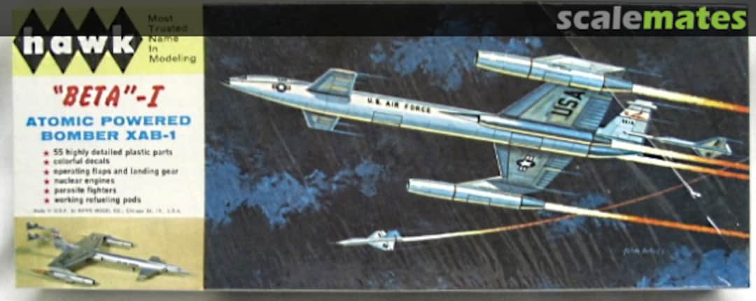 Boxart "Beta"-I Atomic-Powered Bomber XAB-1 514-100 Hawk Boxart "Beta"-I Atomic-Powered Bomber XAB-1 514-100 Hawk