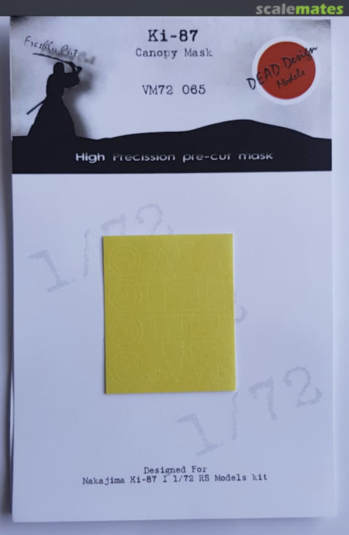 Boxart Nakajima Ki-87 mask VM72065 DEAD Design Models Boxart Nakajima Ki-87 mask VM72065 DEAD Design Models