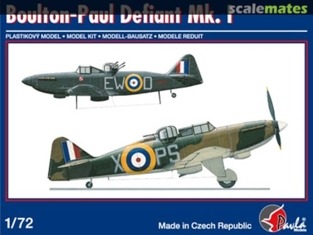 Boxart Boulton-Paul Defiant Mk. I 72032 Pavla Models