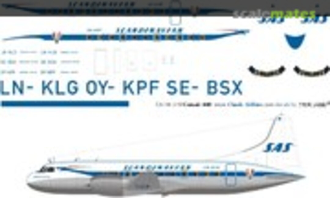 1:144 SAS (jet era) CV440 (Classic Airlines CA144-519) CA144-519