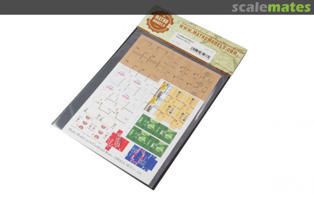 Boxart Cardboard Boxes - SMALL SET 1 35076 Matho Models Boxart Cardboard Boxes - SMALL SET 1 35076 Matho Models