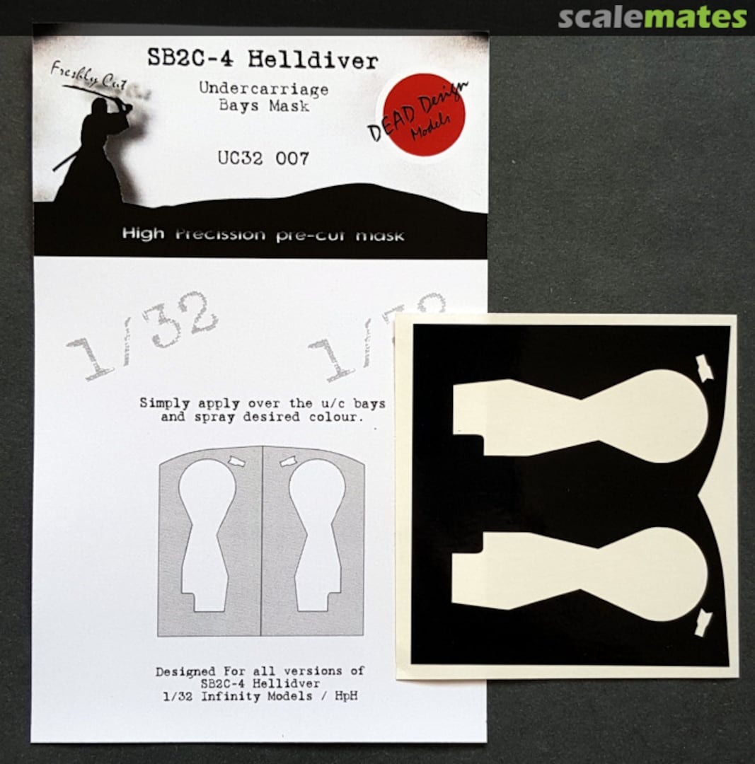 Boxart SB2C-4 Helldiver - Undercarriage Bays Mask 163-UC32007 DEAD Design Models Boxart SB2C-4 Helldiver - Undercarriage Bays Mask 163-UC32007 DEAD Design Models